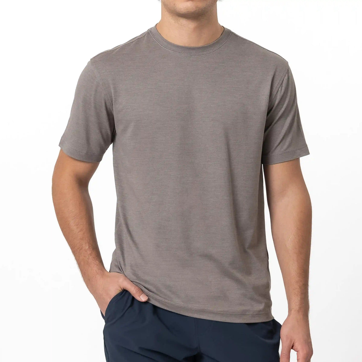 Tailwind Performance Tee | Heather - Greyhawk/Greyhawk