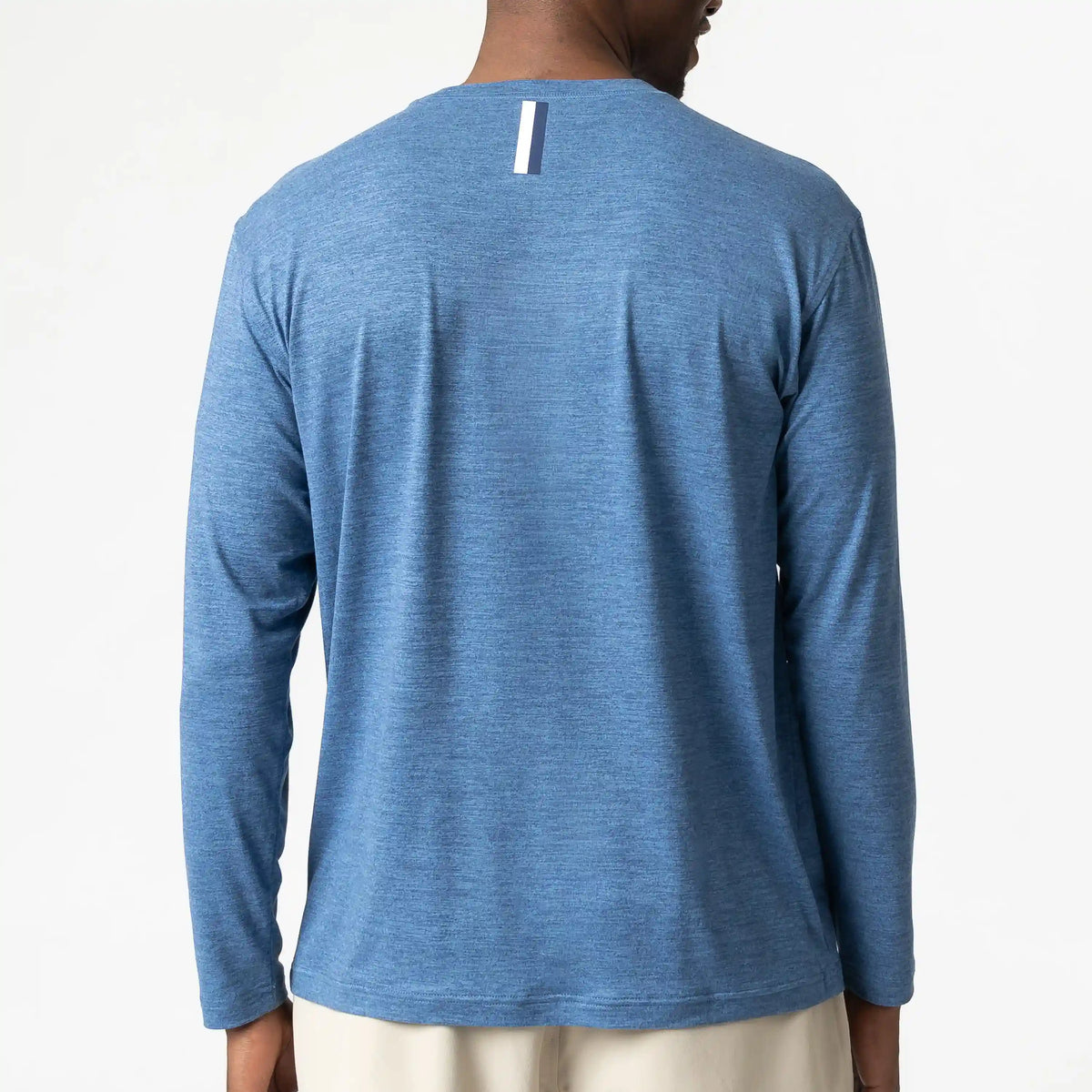 Tailwind Performance Long Sleeve Tee | Heather - Coastal Blue/Potomac Blue