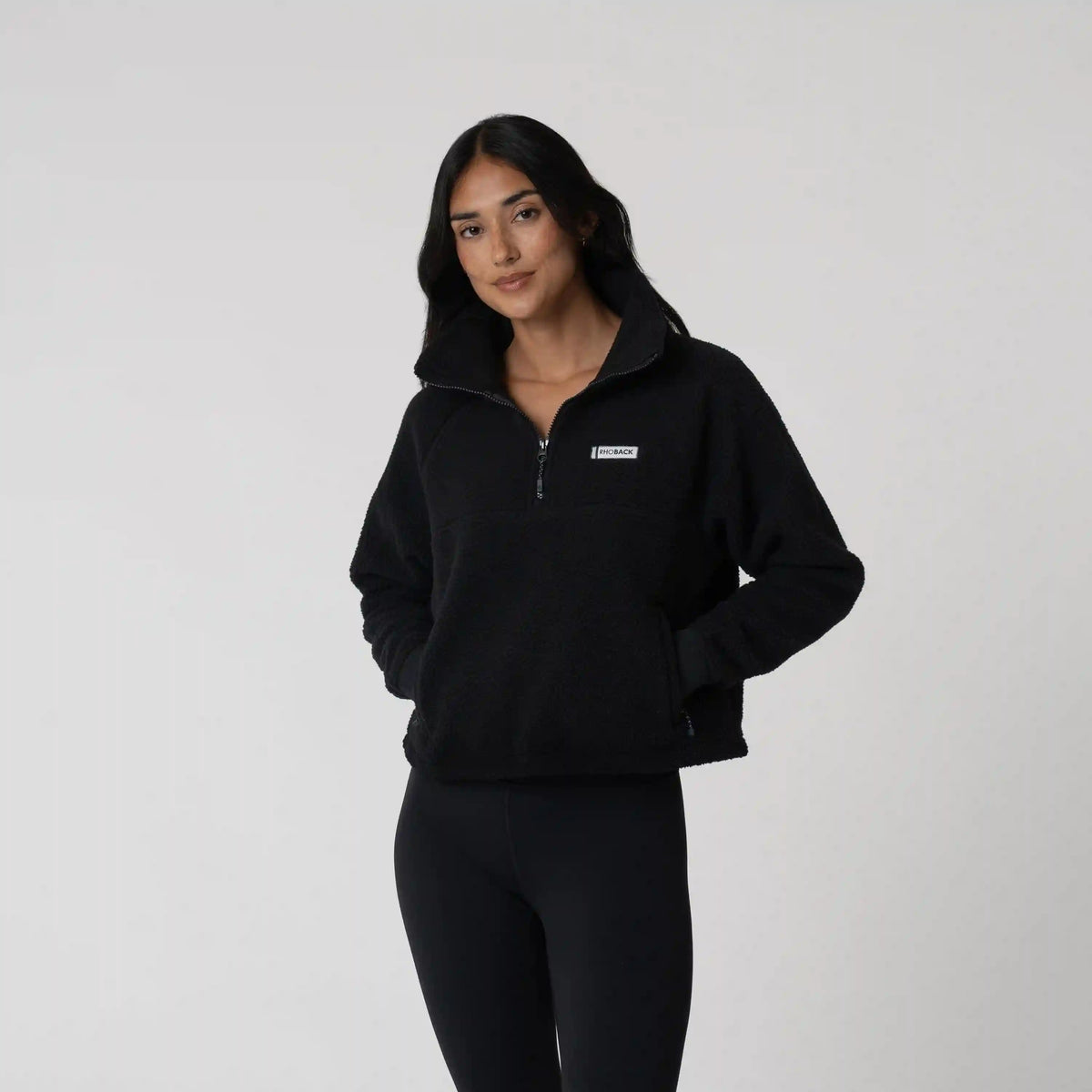 Rivanna Fleece Pullover | Solid - Midnight Black