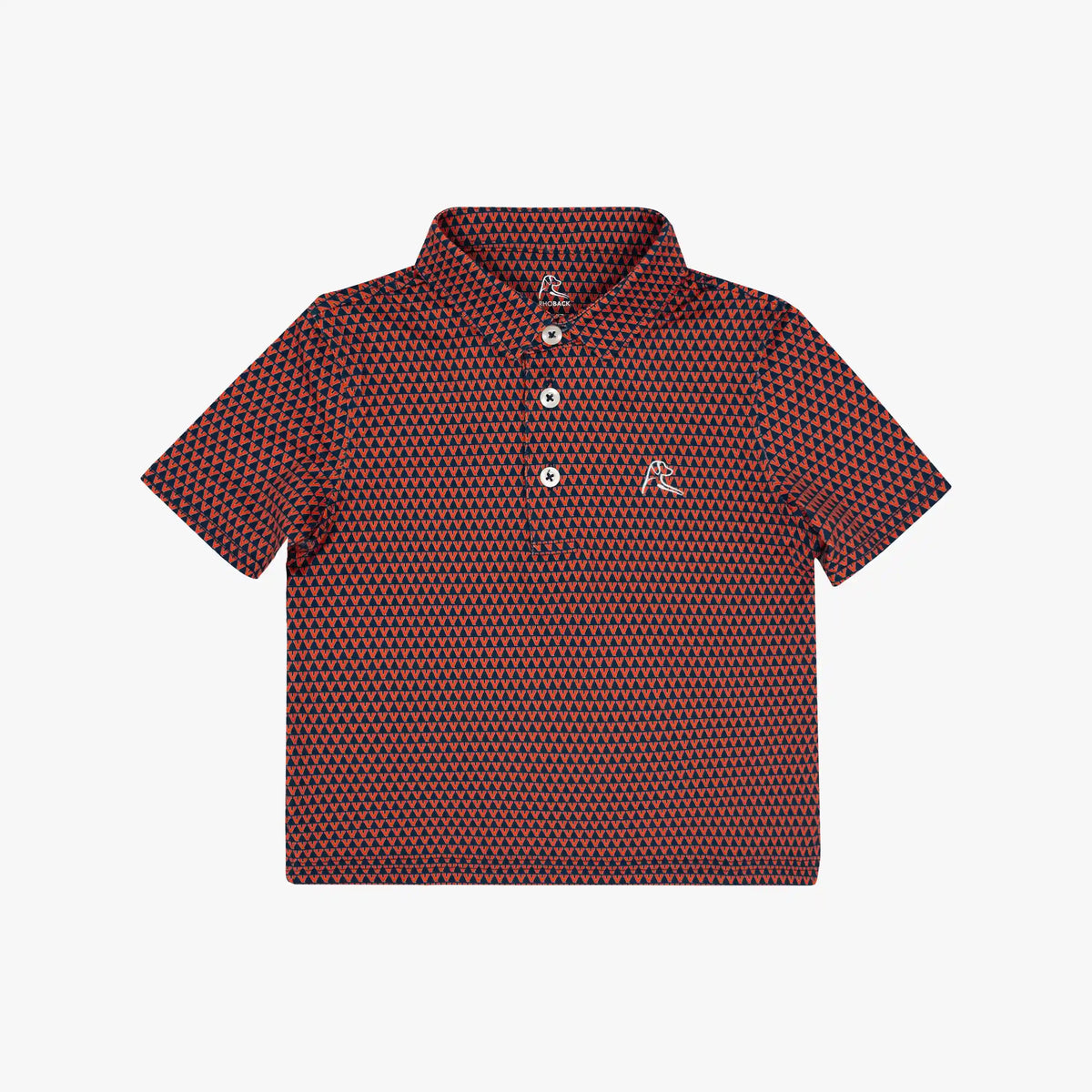 The Lil' UVA Icon | Collegiate Polo | The UVA Icon - Admiral Navy/Blaze Orange