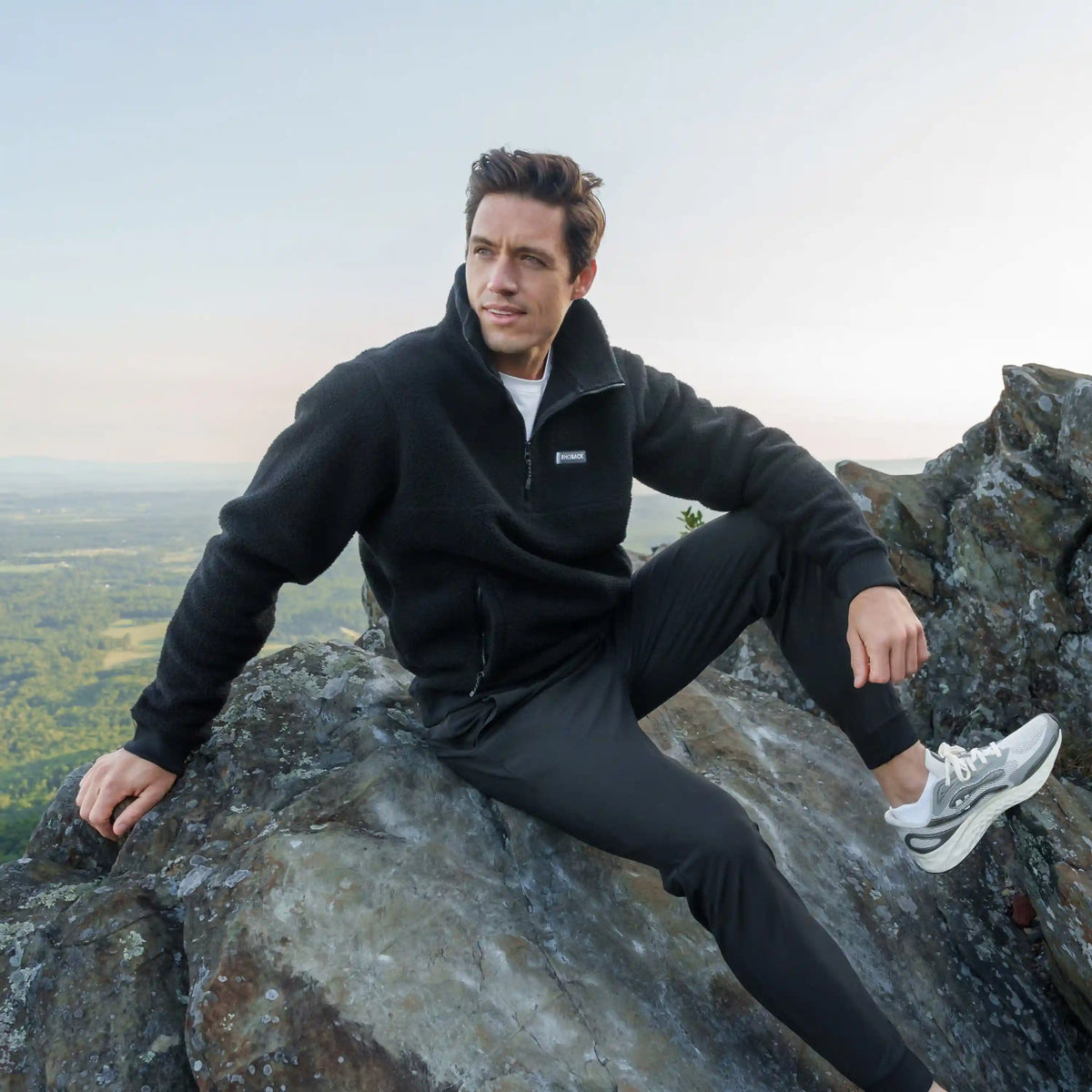 Summit Fleece Pullover | Solid - Midnight Black