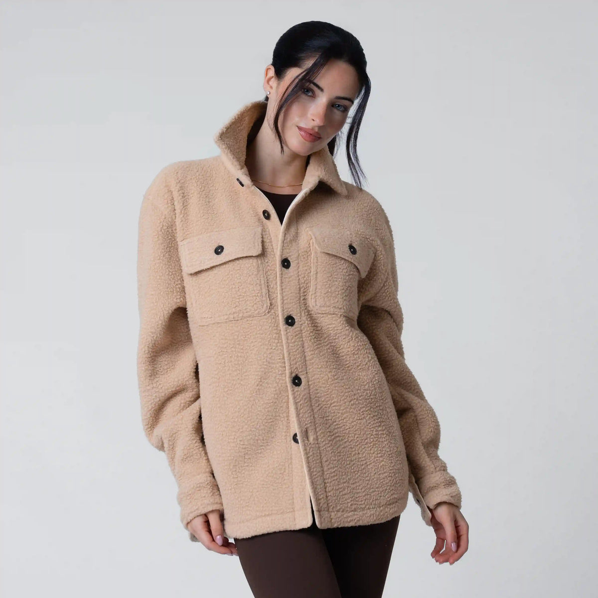 Summit Fleece Shirt Jacket | Solid - Latte (Women's)