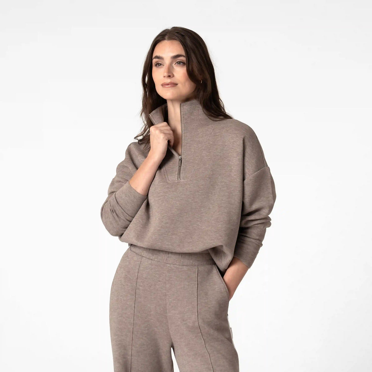Aspire Half-Zip | Heather - Greyhawk