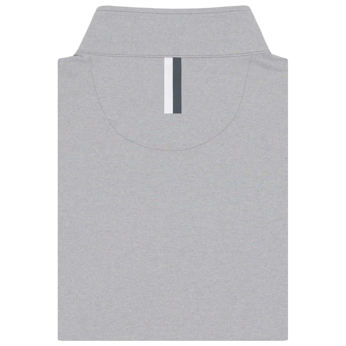 Heather Performance Q-Zip | Heather - Stainless Steel/White