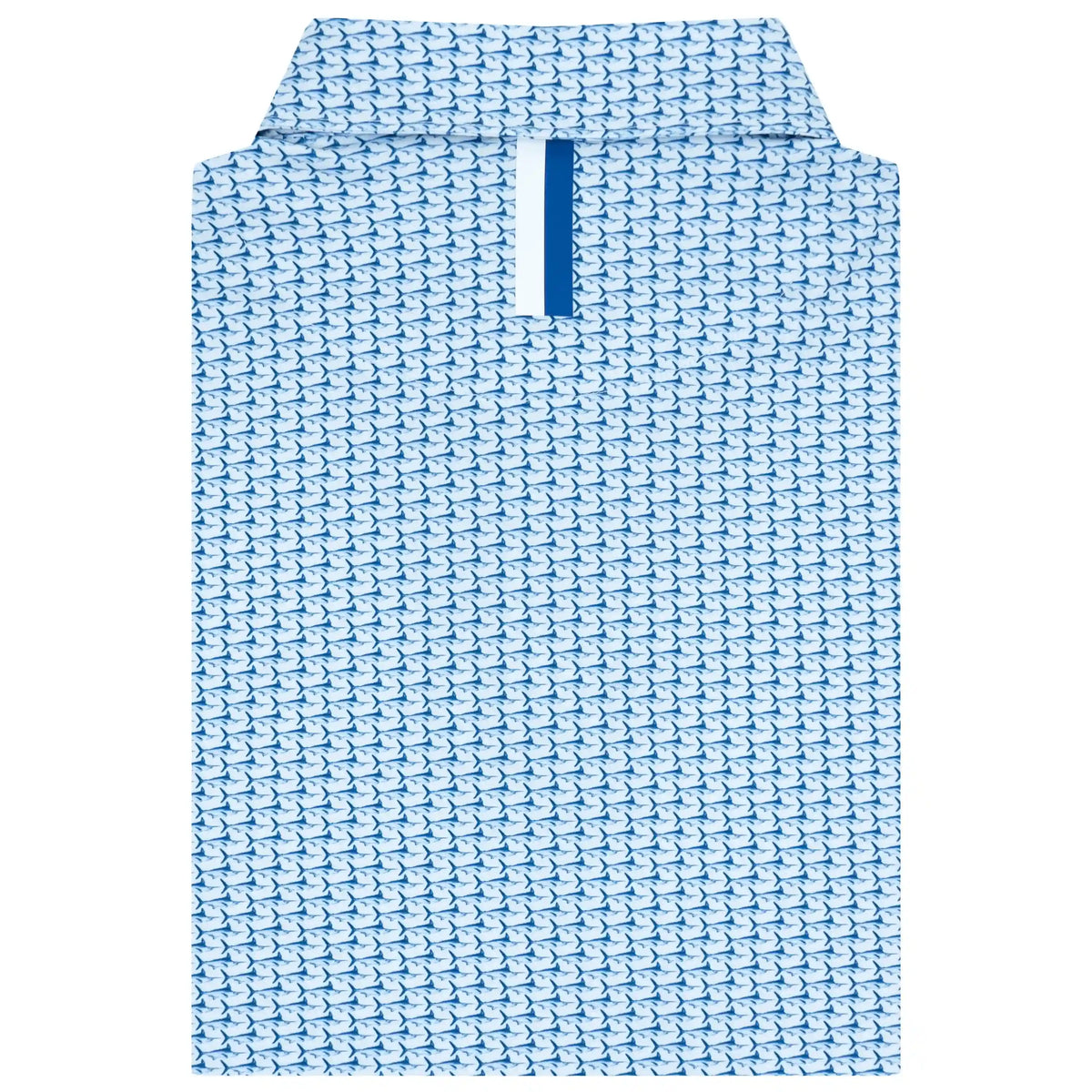 The Marlin | Performance Polo | The Marlin - White/Marine Blue