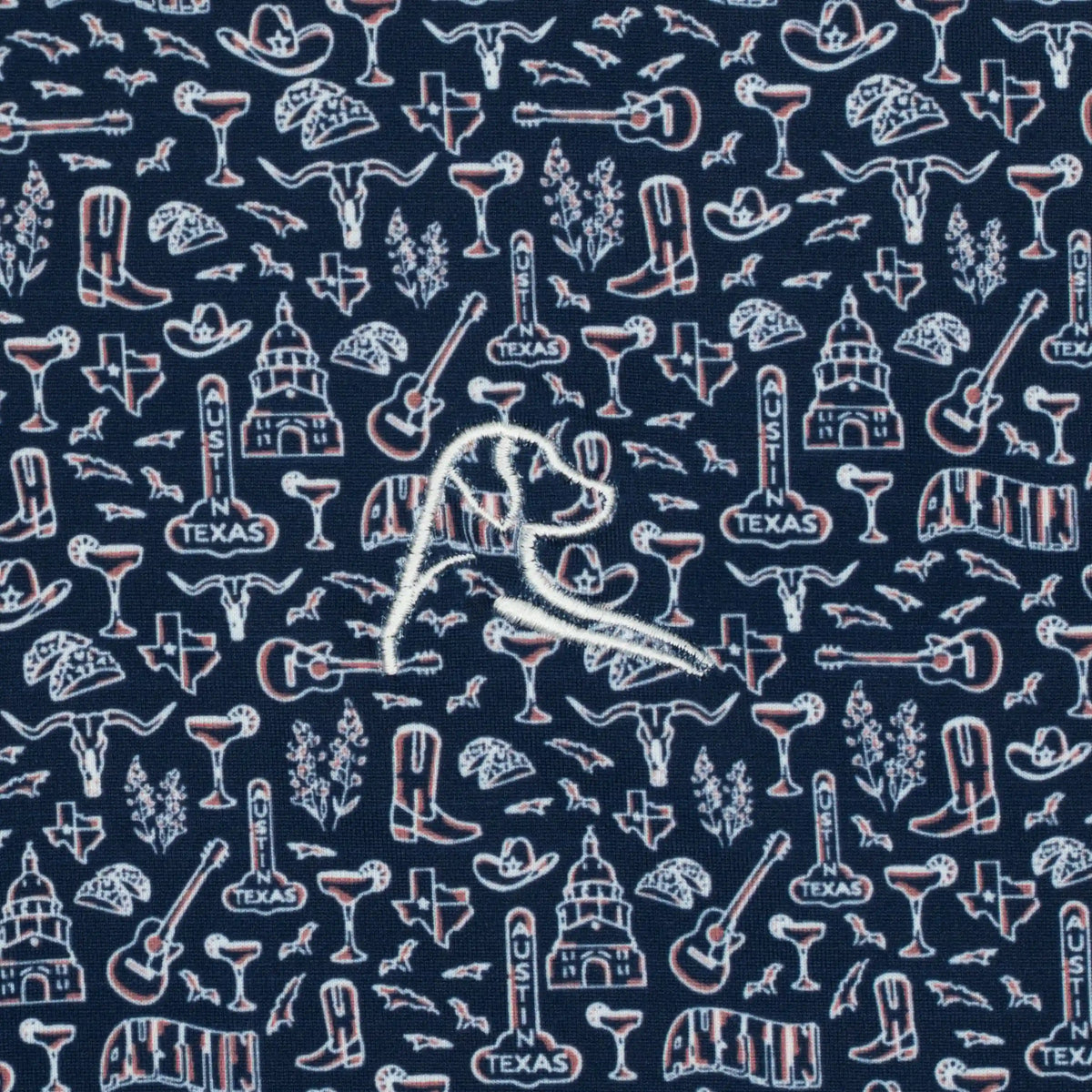 The Austin | Performance Polo | The Austin - Fleet Navy/White - TX