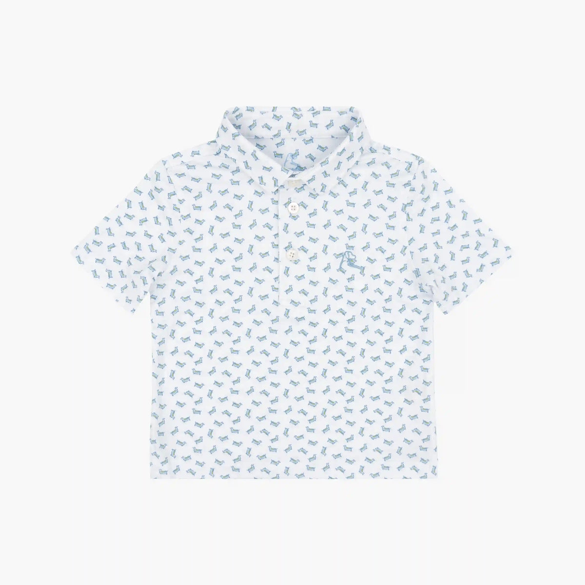 The Lil' Frank | Performance Polo | The Frank - White/Pure Blue