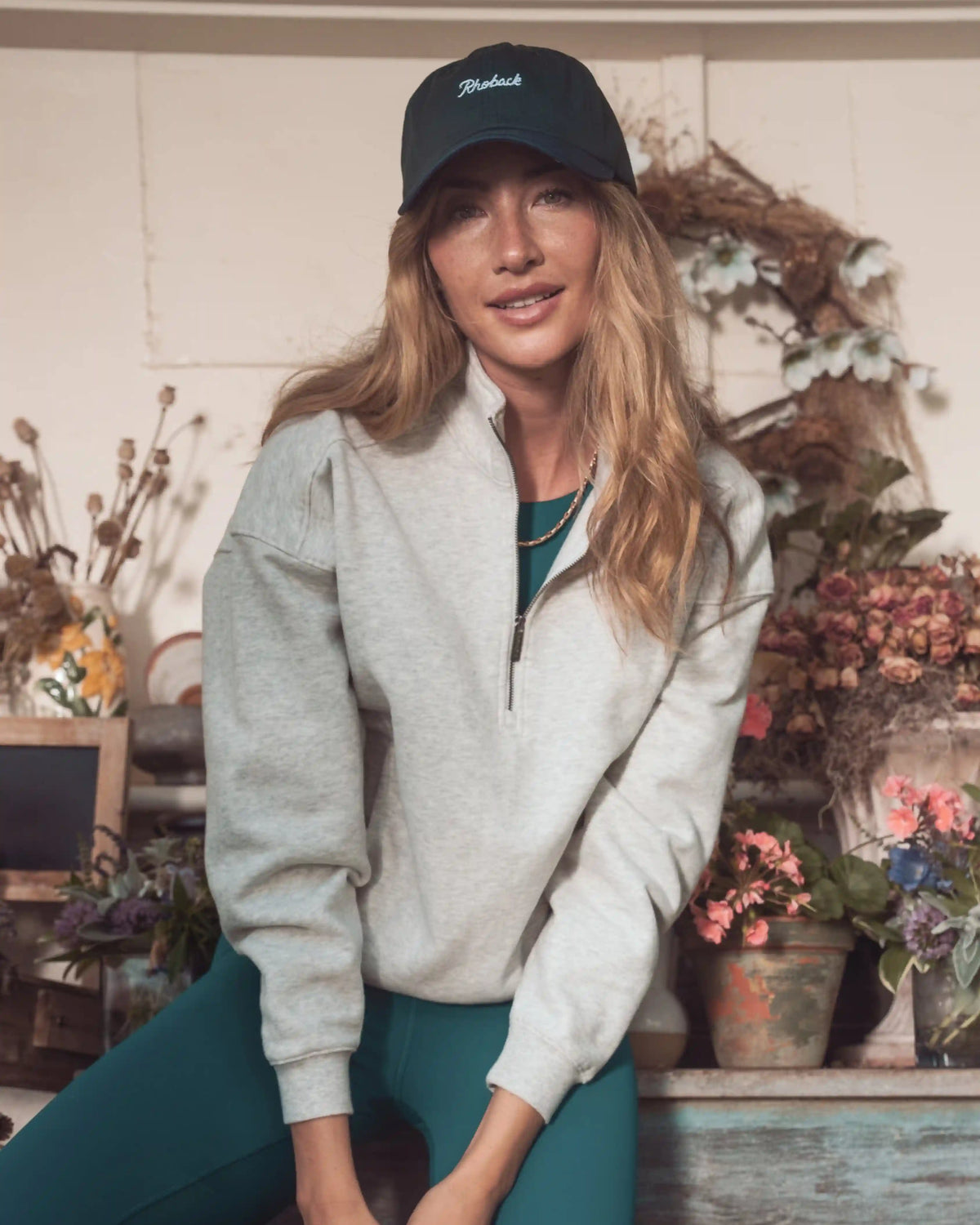 Serenity Half-Zip | Heather - Ivory