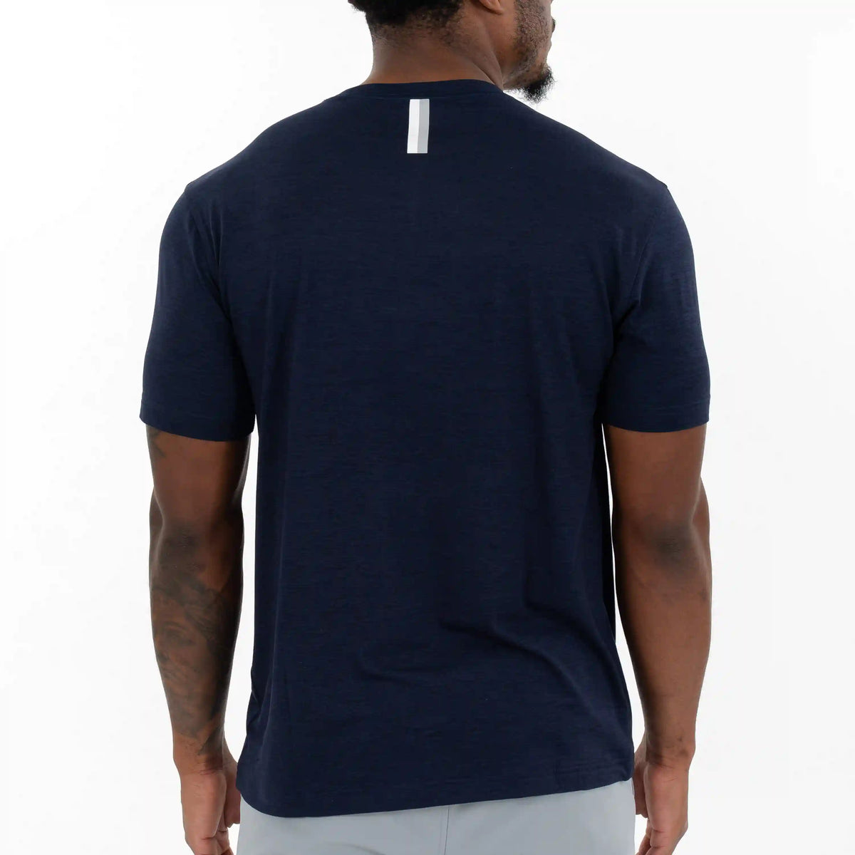 Tailwind Performance Tee | Heather - Fleet Navy/Nightshade