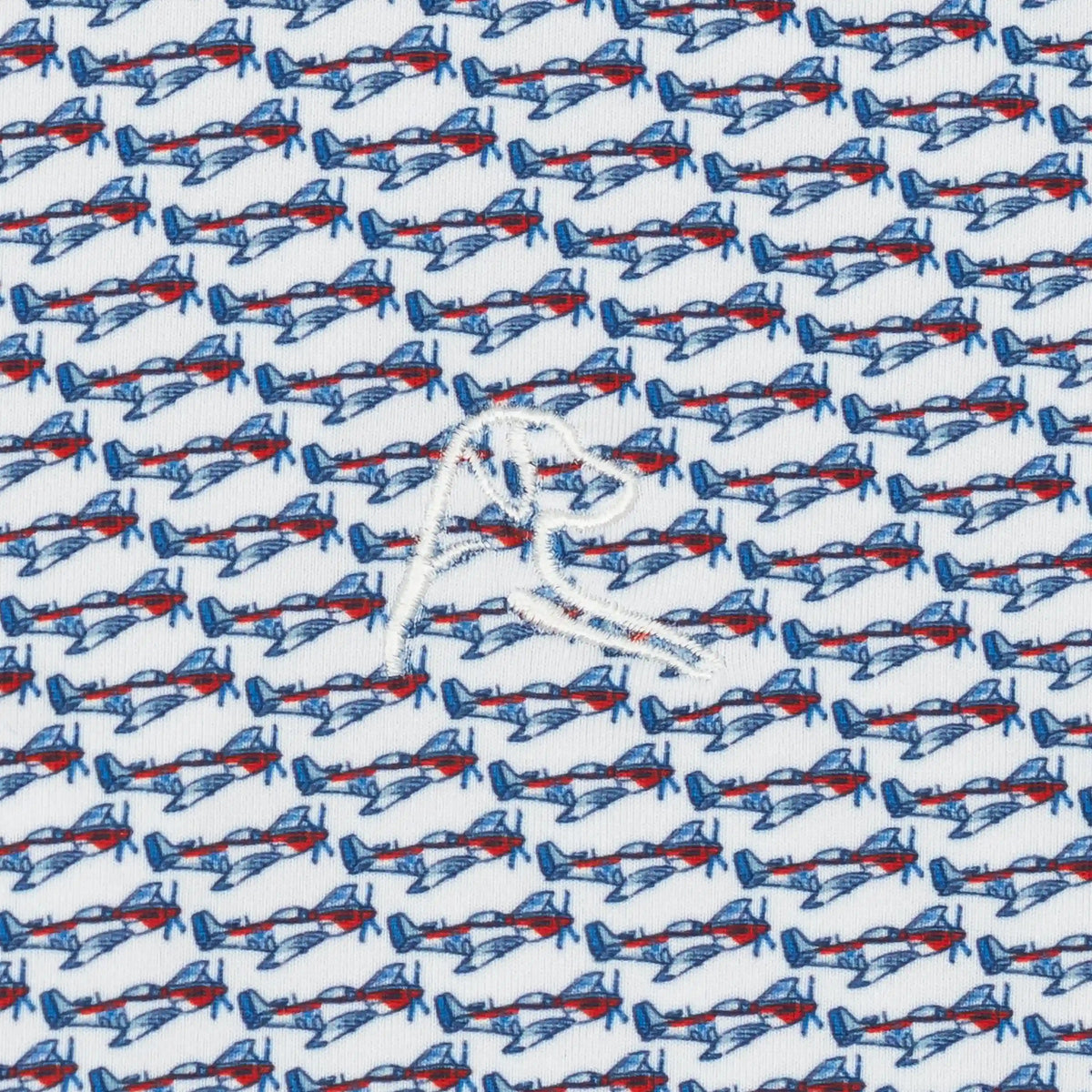 The Lil' Stang | Performance Polo | The Stang - White/Classic Red