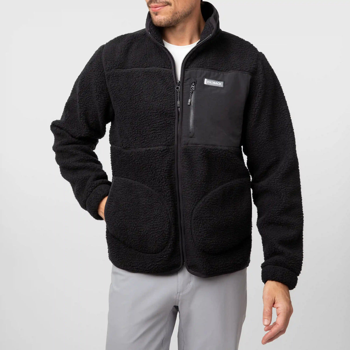 Summit Crest Full-Zip Jacket | Solid - Midnight Black