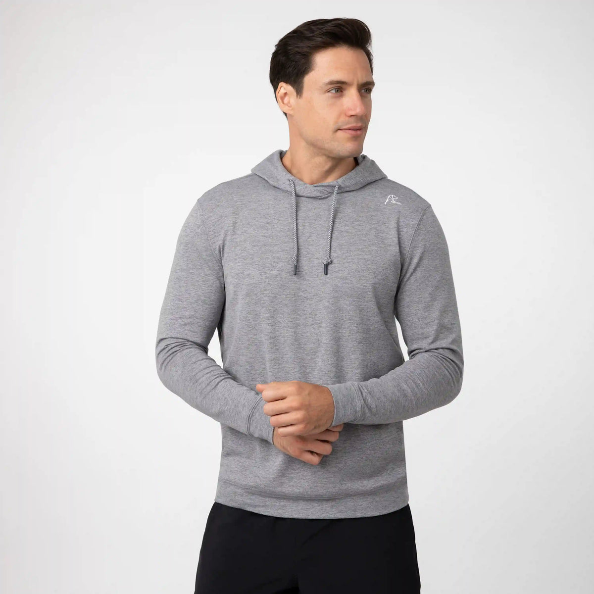 Hesi Performance Hoodie | Heather - Everest Grey/Stainless Steel