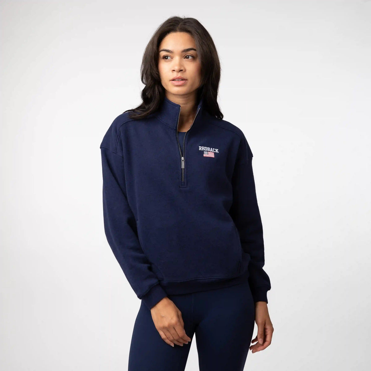 Serenity Half-Zip - USA | Heather - Indigo Blue - USA