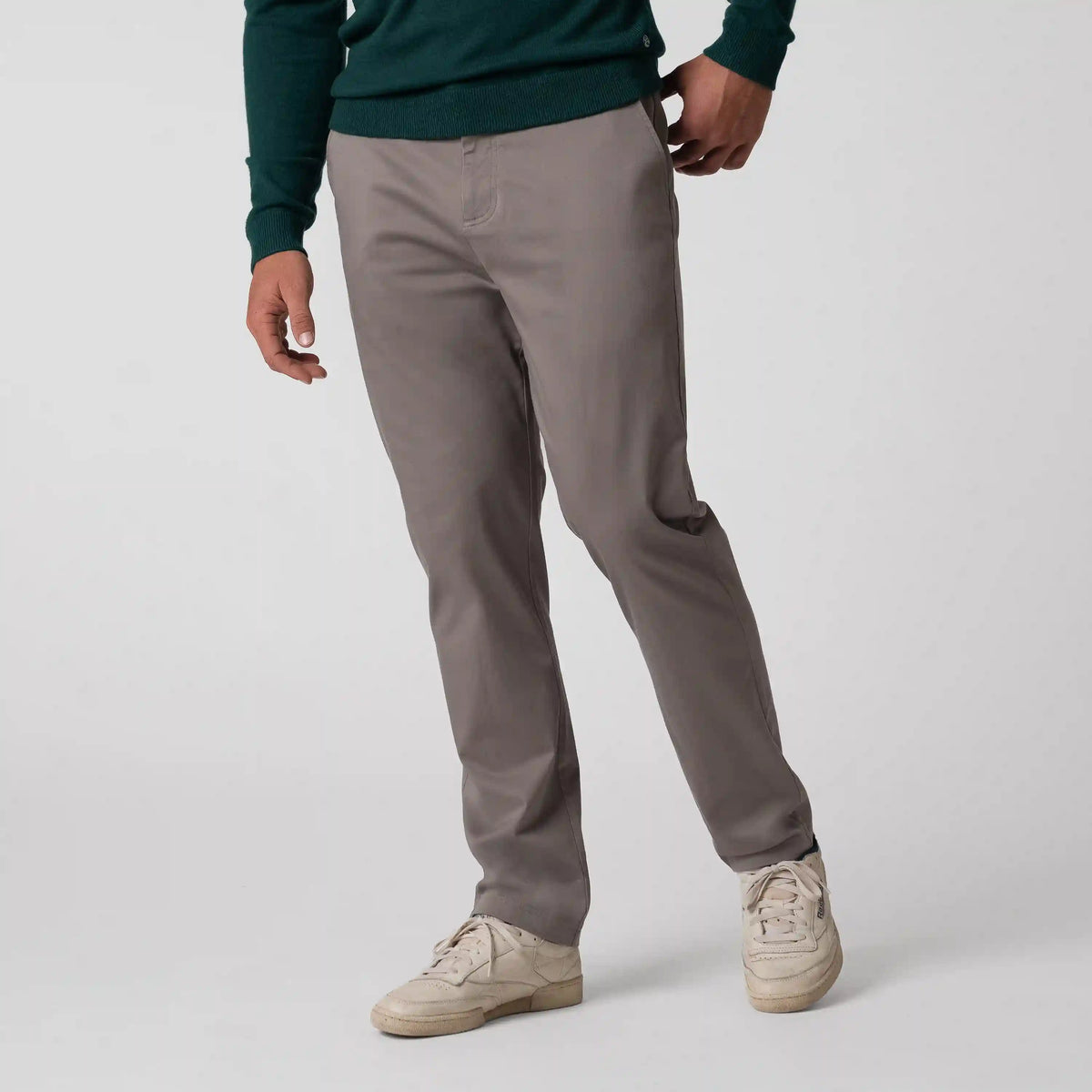 Preston Stretch-Cotton Pant | Solid - Greyhawk
