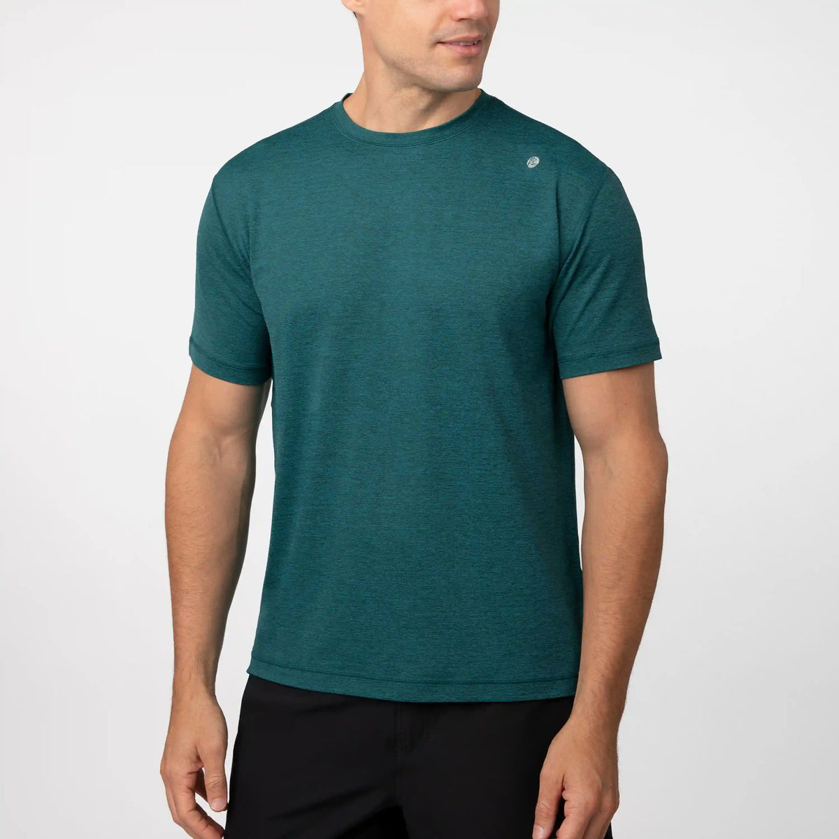 Blitz Tech Tee 2.0 | Heather - Midnight Green/Midnight Green