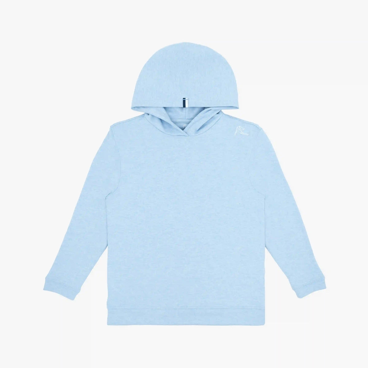 Youth Hesi Performance Hoodie | Heather - Oxford Blue/White