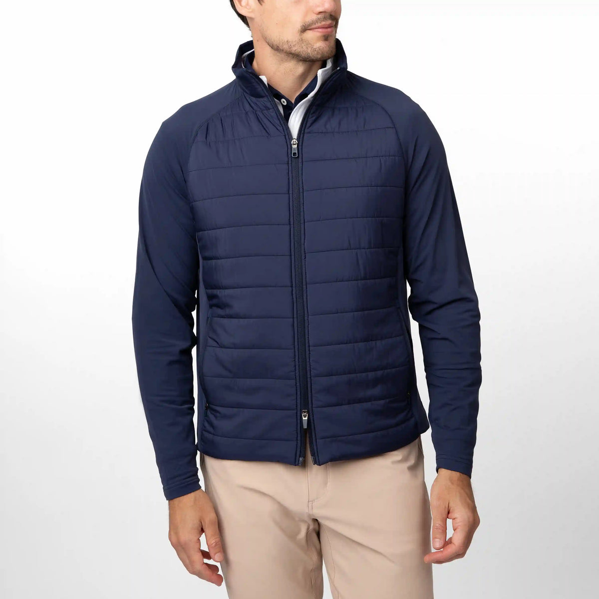 Fulton Hybrid Jacket | Solid - Fleet Navy