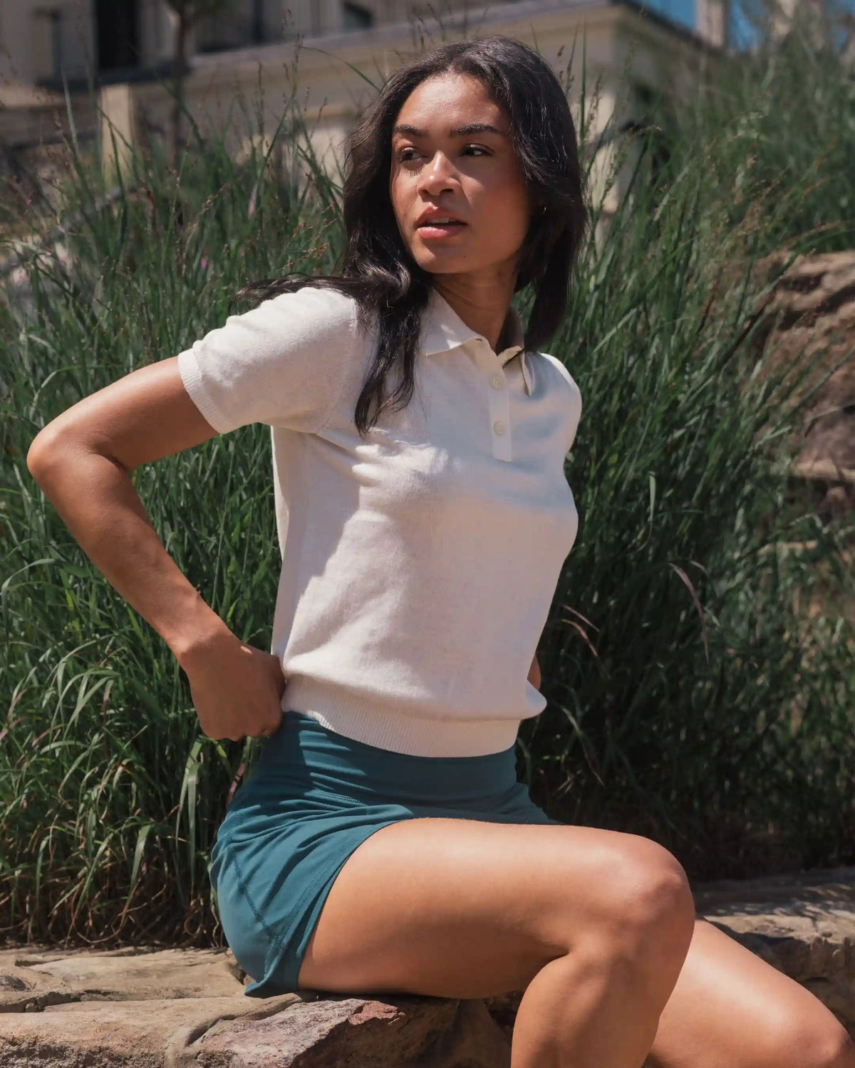 Harbor Sweater Polo | Solid - Ivory