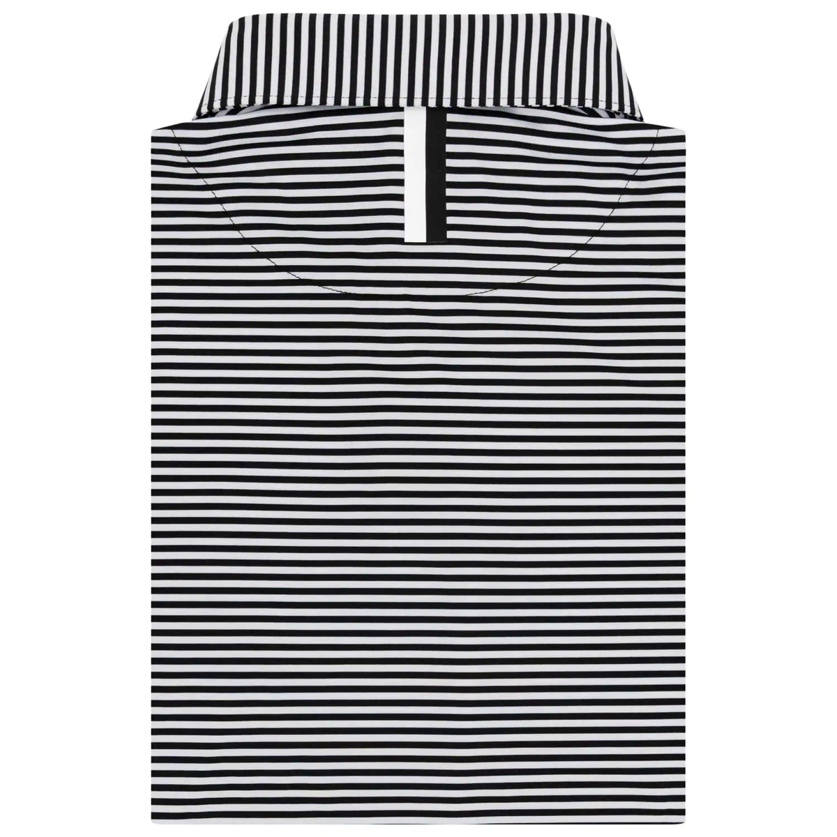 The Birdie Stripe | Performance Polo | The Birdie Stripe - Midnight Black/White