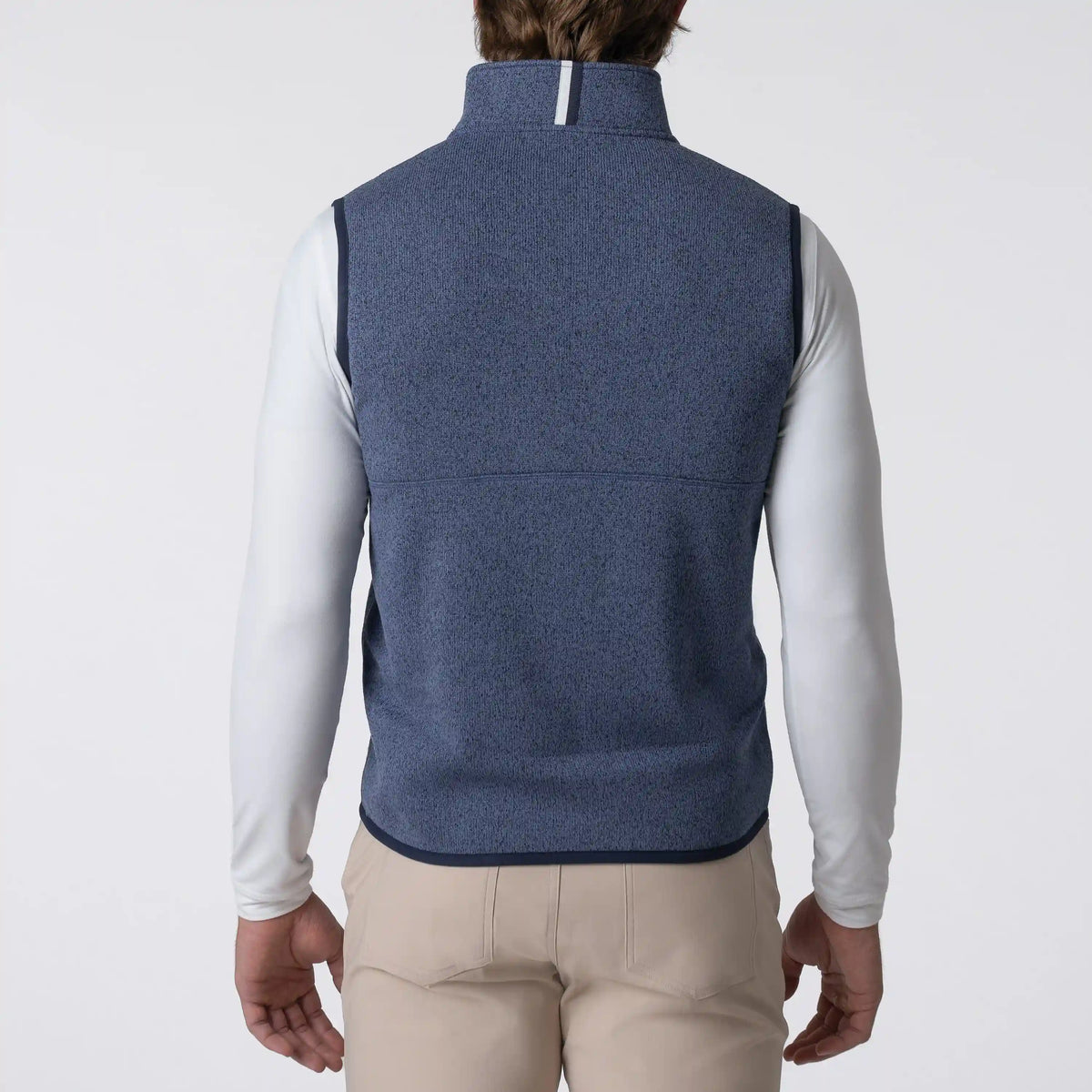 Peak Sweater Fleece Vest | Heather - Fleet Navy/Coastal Blue