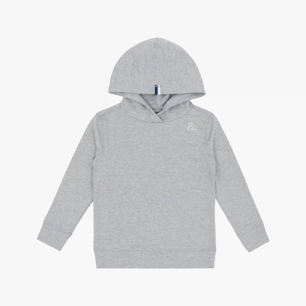 Lil' Hesi Performance Hoodie | Heather - Stainless Steel/White