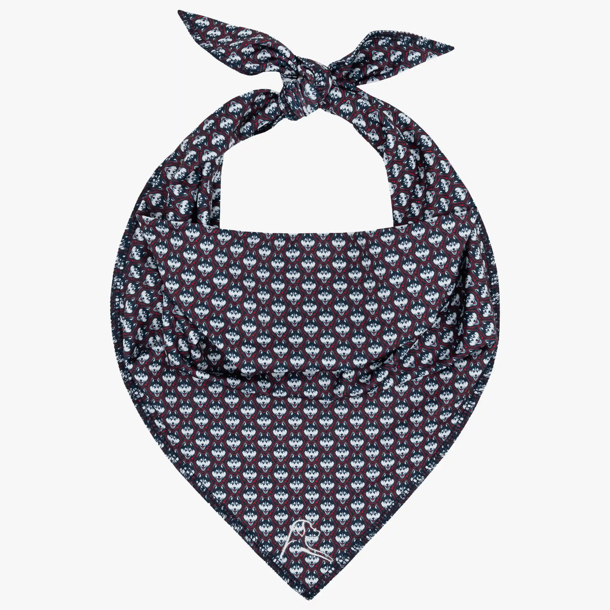 The UConn Huskies™ | Collegiate Bandana | The UConn Huskies™ - Indigo Blue/White