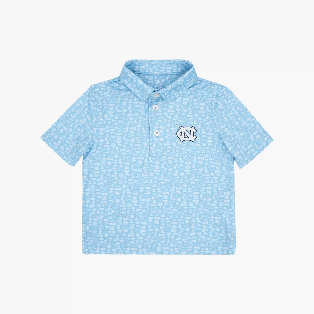 The Lil' UNC Gameday 2.0 | Collegiate Polo | The UNC Gameday 2.0 - Powder Blue/White - 1
