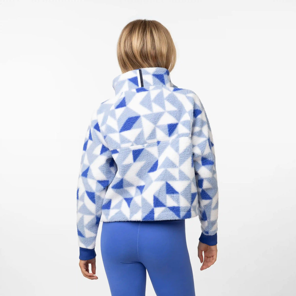 Rivanna Fleece Pullover | The Quartz - White/Oxford Blue