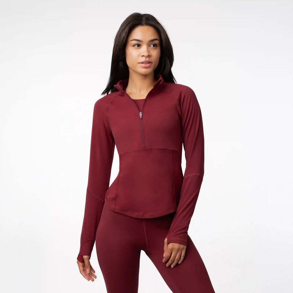 Vista Active Half-Zip | Solid - Merlot