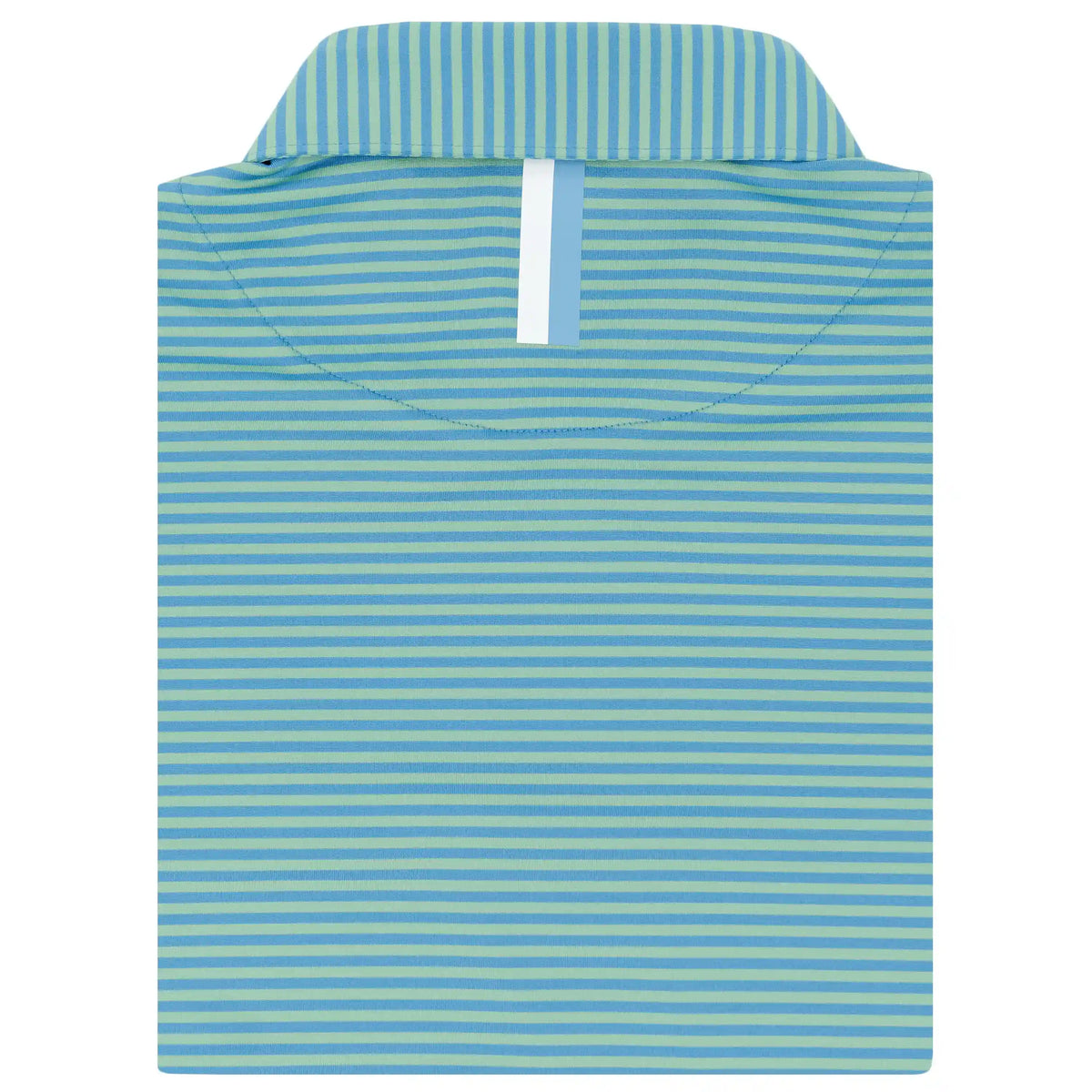 The Birdie Stripe | Performance Polo | The Birdie Stripe - Palm Green/Maritime Blue