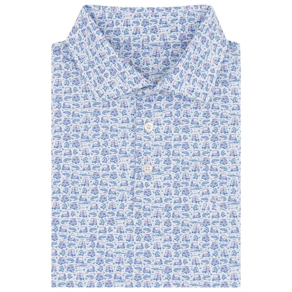 The Chubbs 3.0 | Performance Polo | The Chubbs 3.0 - White/Bunker Blue