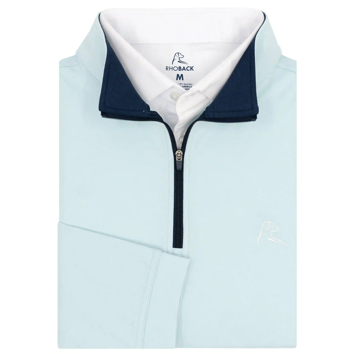 Heather Performance Q-Zip | Heather - Aquafrost/Seafoam