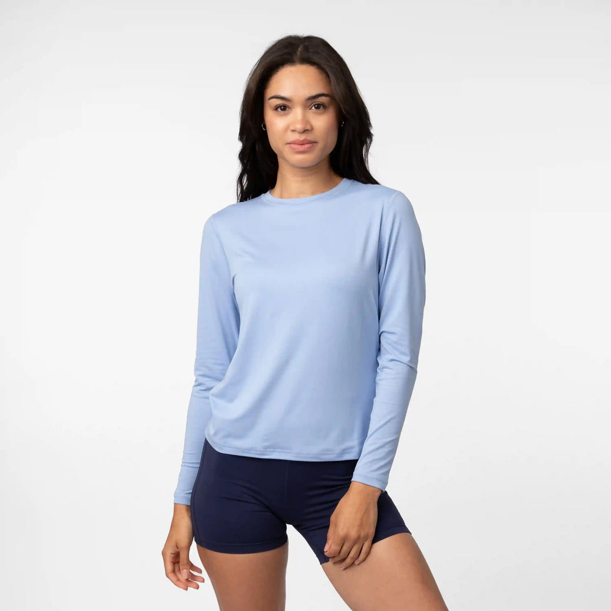 Drift Performance Long Sleeve Tee | Solid - Oxford Blue