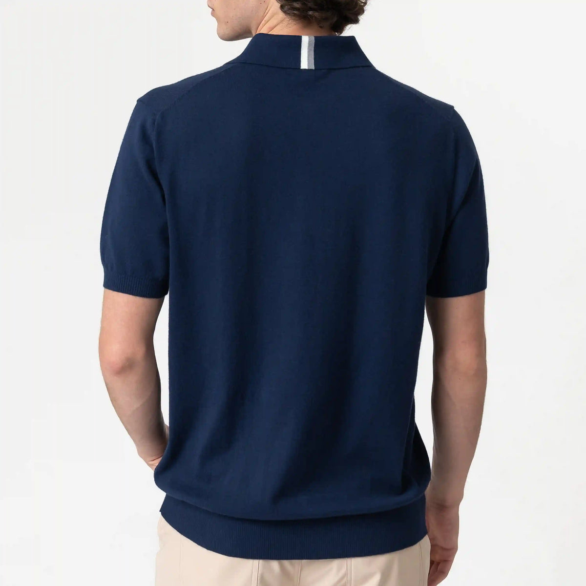 Harbor Stretch Sweater Polo | Solid - Fleet Navy