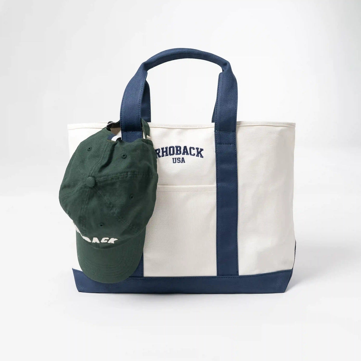 Easy-Go Canvas Tote | Solid - Ivory/Fleet Navy - Legacy