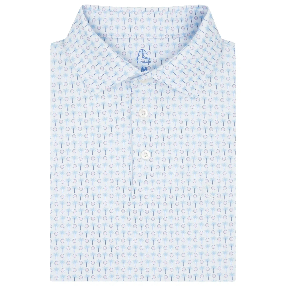 The Spring Ball | Performance Polo | The Spring Ball - White/Baby Blue