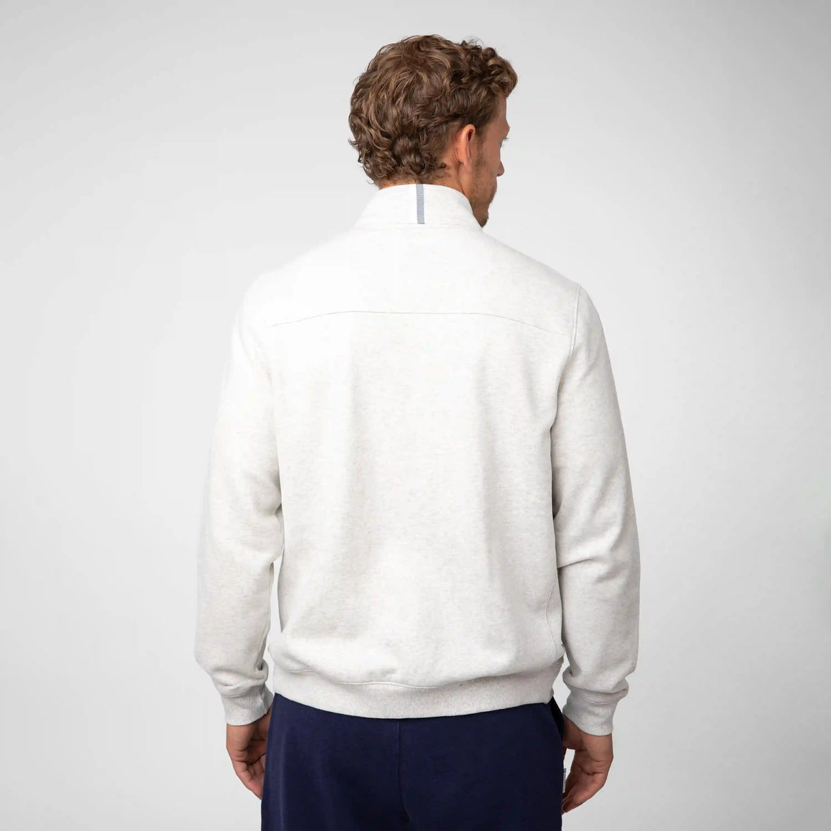 Ready Half-Zip | Heather - Ivory - RBUSA ARCH 1 NAVY
