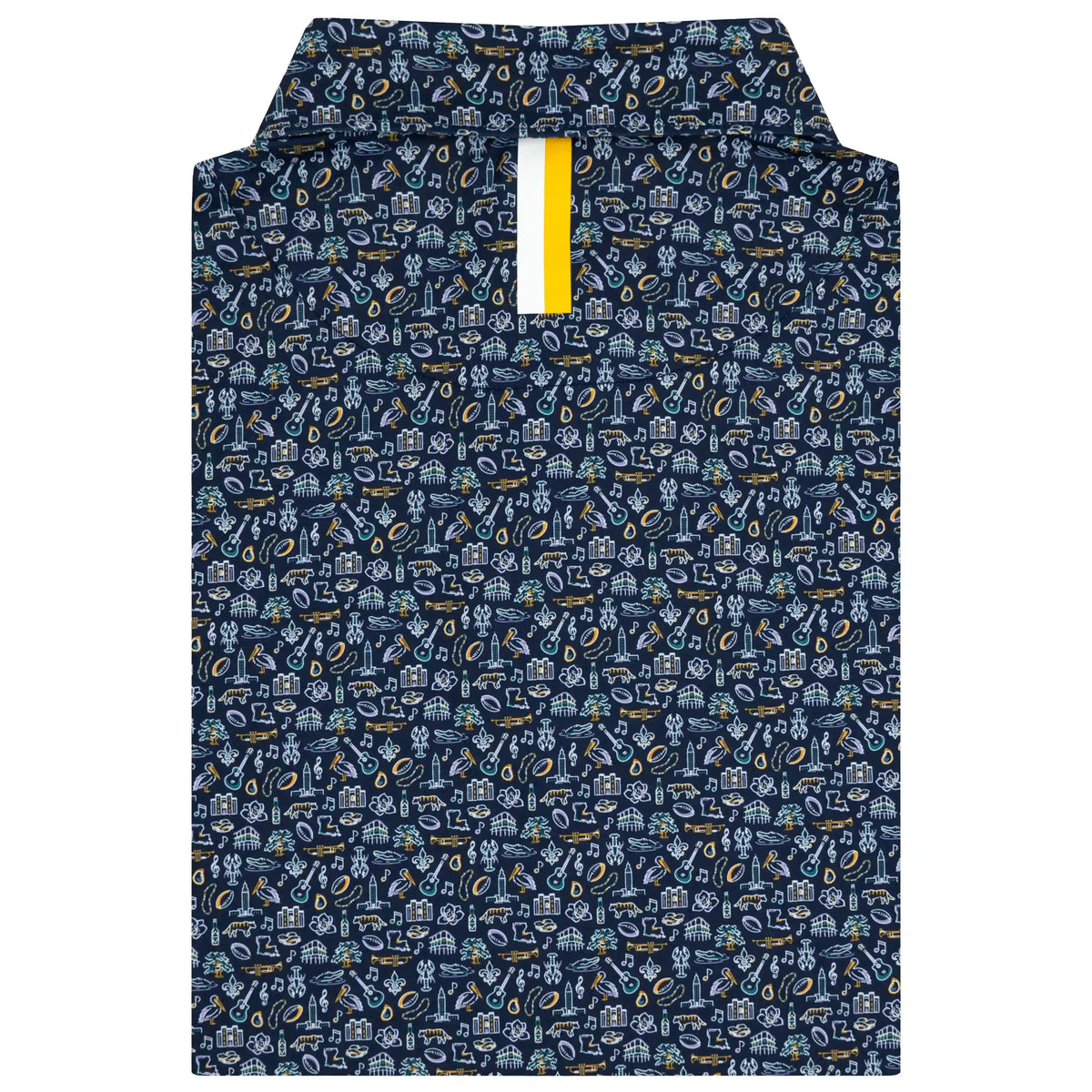 The Bayou State | Performance Polo | The Bayou State - Fleet Navy/White