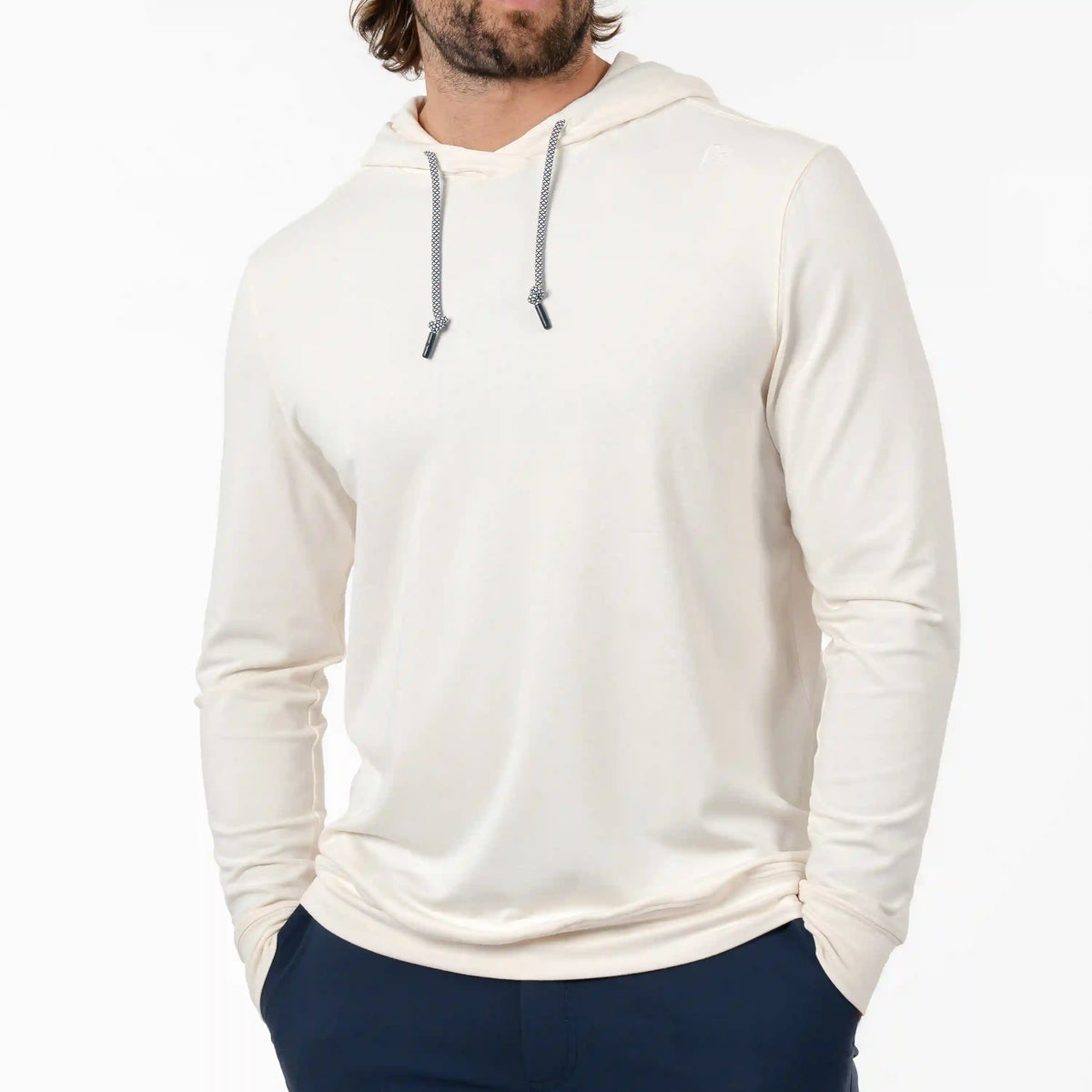 Hesi Performance Hoodie | Heather - Ivory/Parchment White
