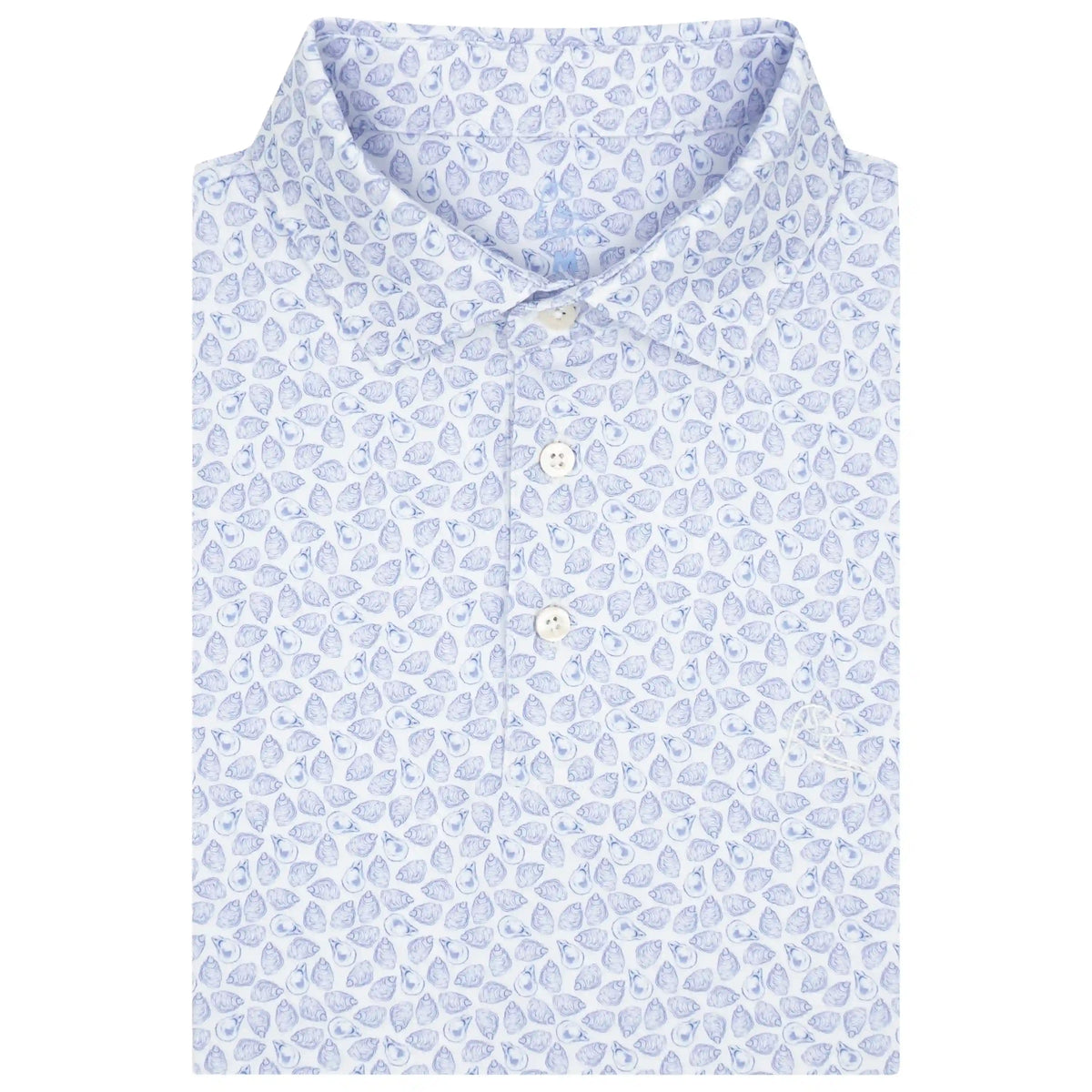 The Shucker 2.0 | Performance Polo | The Shucker 2.0 - White/Baby Blue