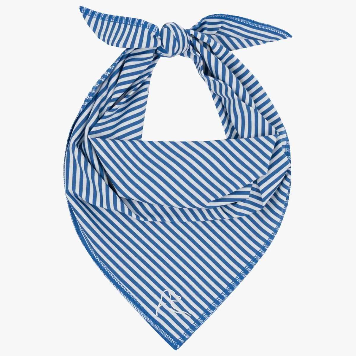The Birdie Stripe | Performance Bandana | The Birdie Stripe - Short Stop Blue/White