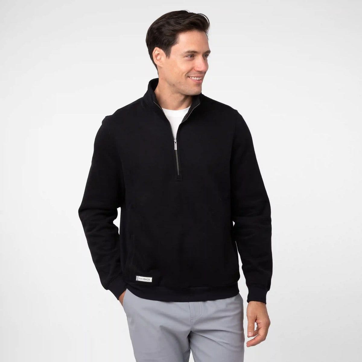 Ready Half-Zip | Solid - Midnight Black