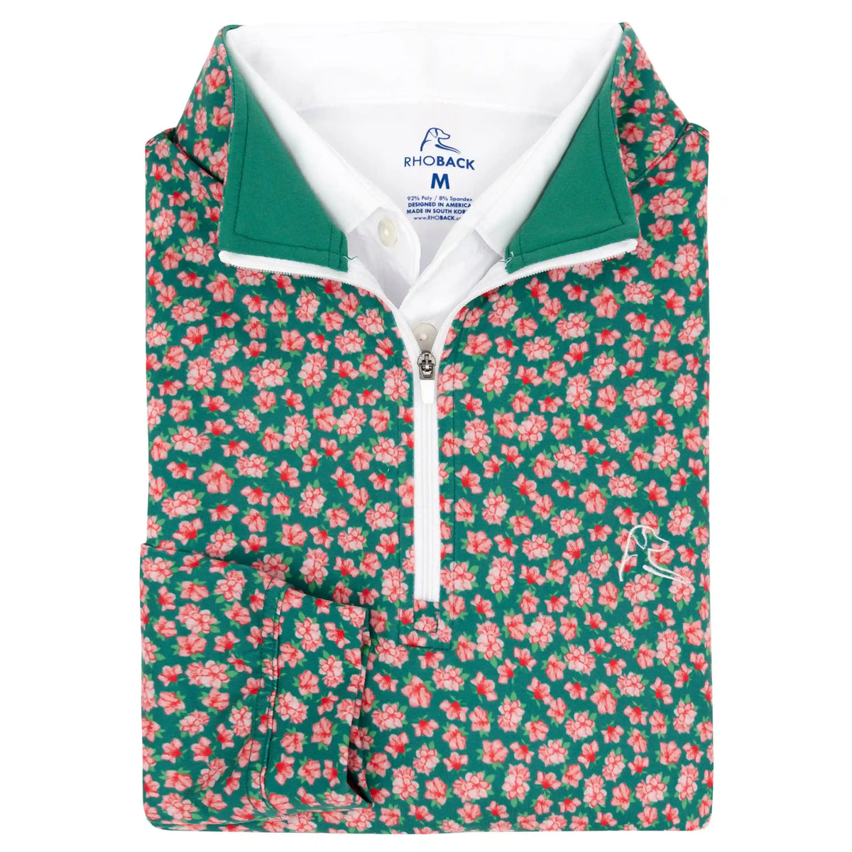 Azalea Performance Q-Zip | The Azalea - Spring Pink/Clover Green