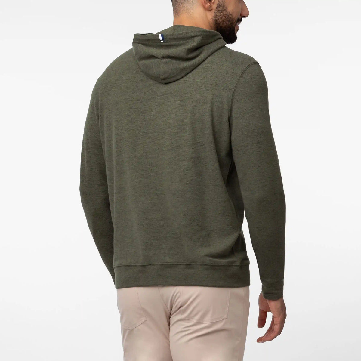 Hesi Performance Hoodie | Heather - Dark Olive/Moss Green