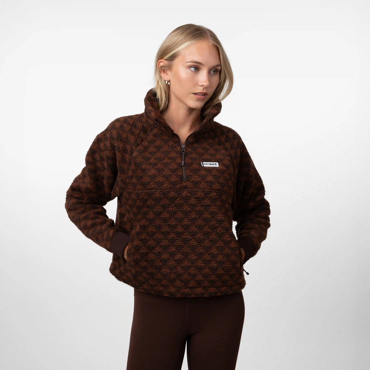 Rivanna Fleece Pullover | The Crest - Cocoa/Chocolate
