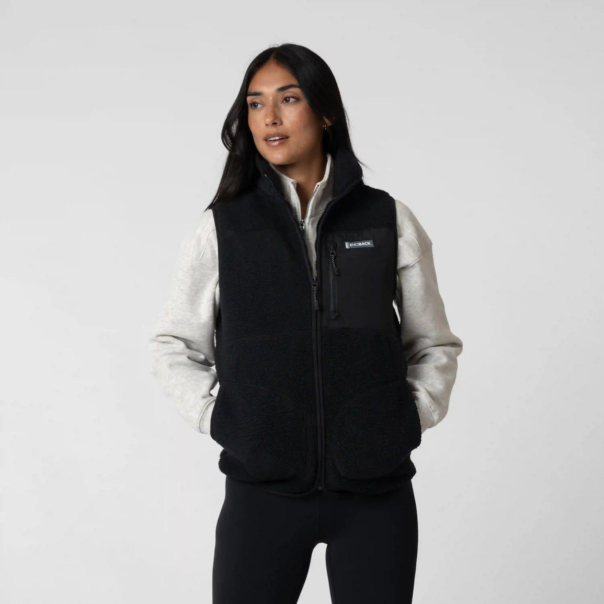 Summit Crest Full-Zip Vest | Solid - Midnight Black (Women's)
