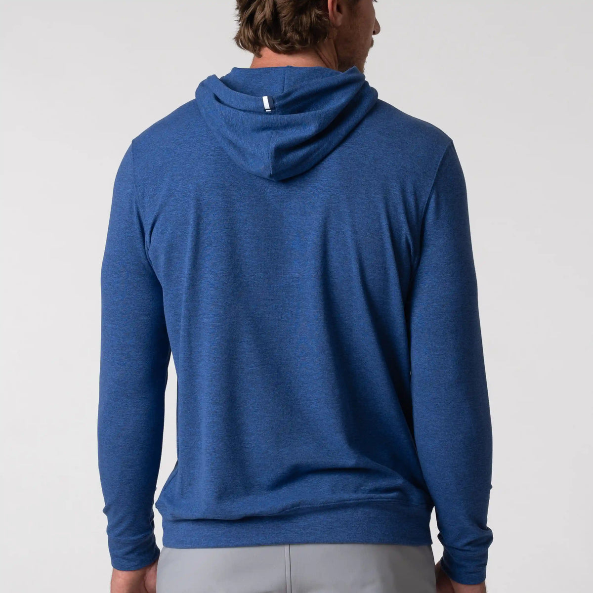 Hesi Performance Hoodie | Heather - Shoal Blue/Bunker Blue