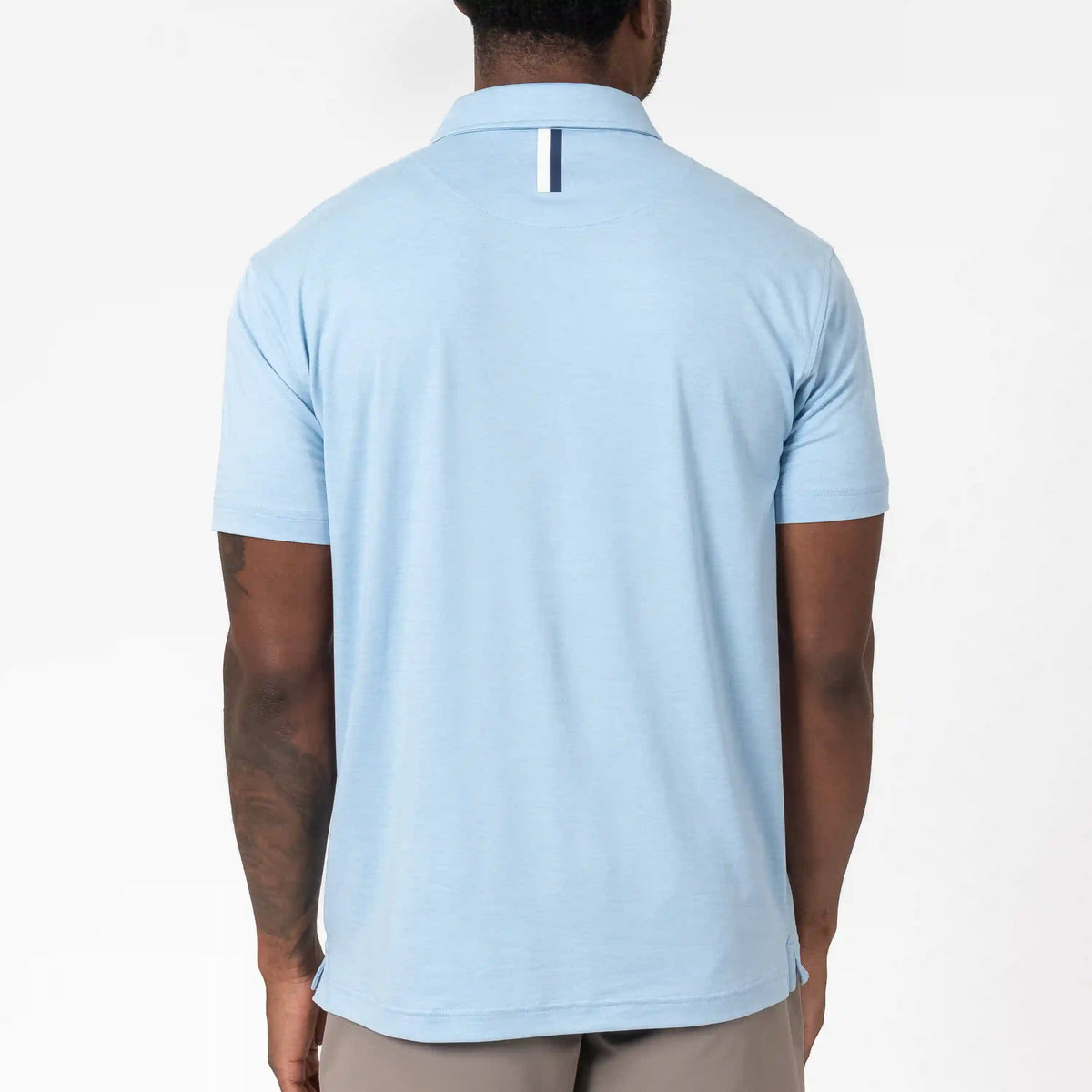 Tailwind Performance Polo | Heather - Baby Blue/Baby Blue