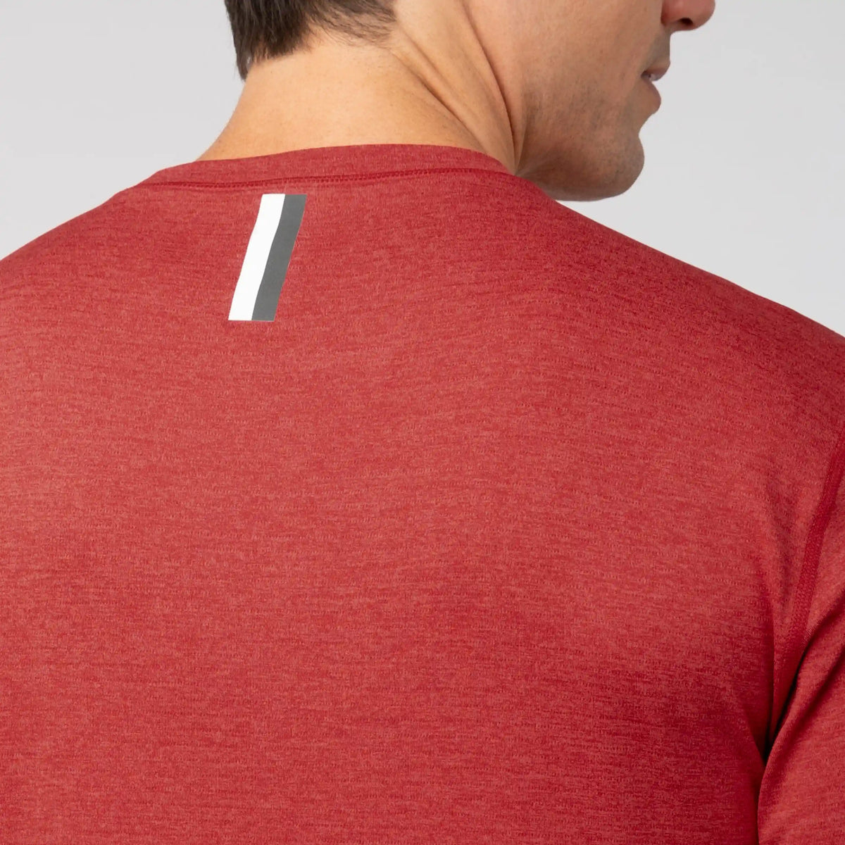 Blitz Tech Tee 2.0 | Heather - Poinsettia Red/Poinsettia Red