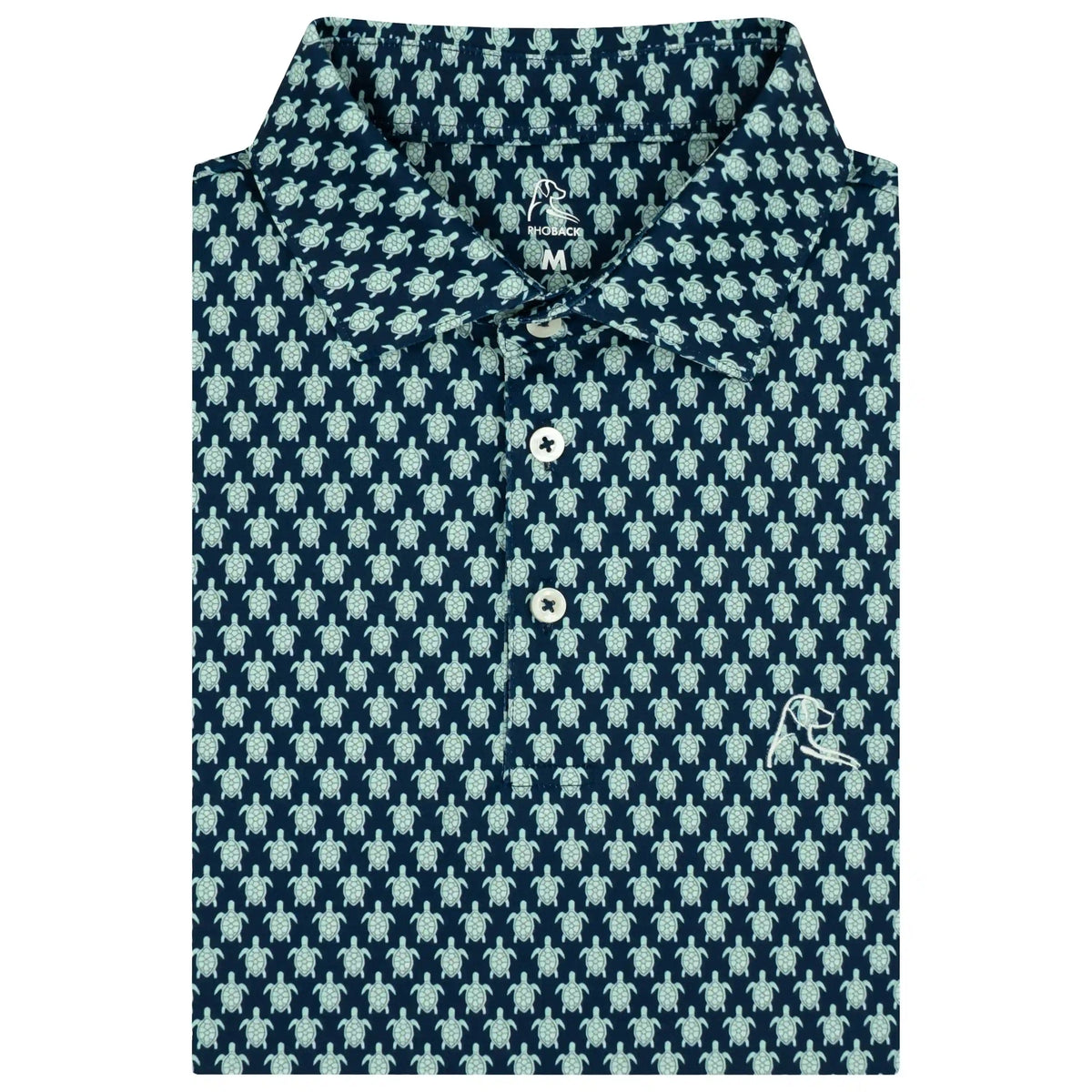 The Noggin | Performance Polo | The Noggin - Fleet Navy/Antigua Green